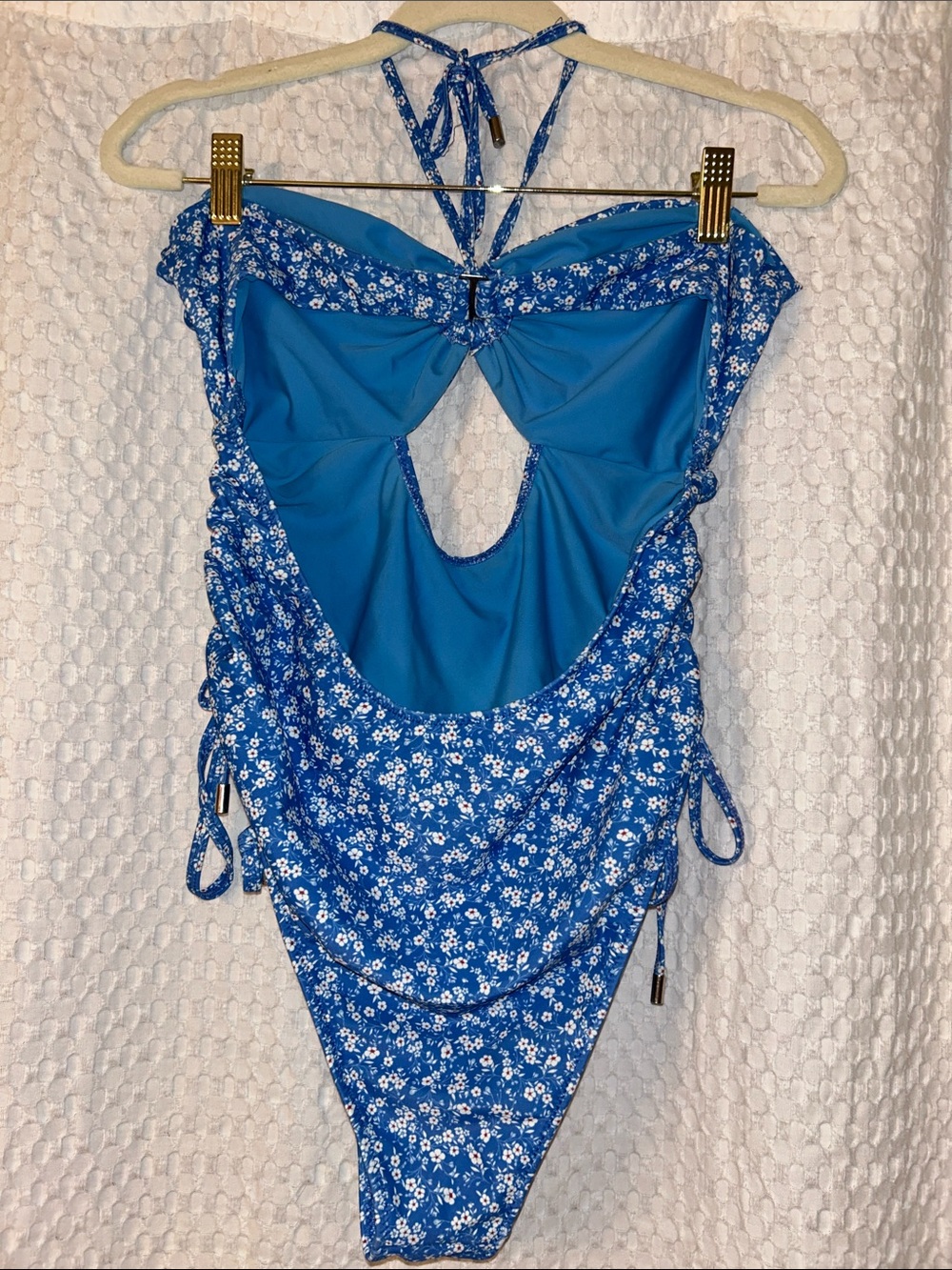 Tularosa - Dilara One-Piece in Blue Ditsy Blossom - Women’s - Lg - Picture 6 of 10